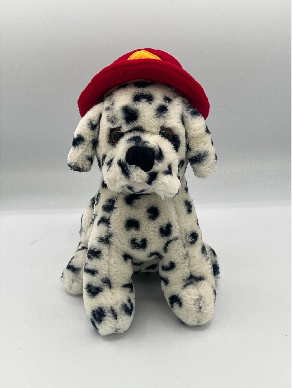 1985 Vintage Dakin Firehouse Fritz Dog Spotted Puppy Stuffed Animal Plushie